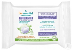 Puressentiel Șervețele De Igienă Intimă Pentru Piele Sensibilă Bio 25buc