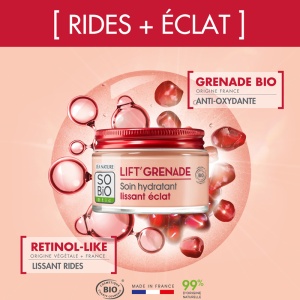 So'Bio Étic Lift'Grenade Cremă Hidratantă Lifting Și Strălucire Bio 50ml - Img 4