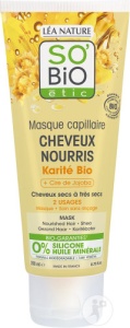 So'Bio Étic Masca De Păr Cu Unt De Shea Bio + Ceară De Jojoba Pentru Păr Uscat Până La Foarte Uscat 200ml
