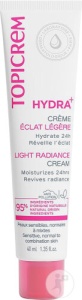 Topicrem Hydra+ Cremă Hidratantă Luminatoare Lejeră Pentru Piele Normală/Sensibilă/Mixtă 40ml