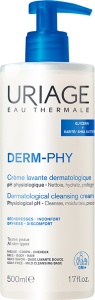 Uriage Derm-Phy Cremă Dermatologică De Curățare Pentru Toate Tipurile De Piele 500ml