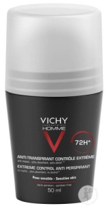 Vichy Homme Deodorant Control Extrem 72h Roll-On 50ml