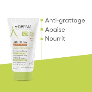 A-Derma Exomega Control Cremă Emolientă Anti-Scărpine Piele Uscată Tendință Eczemă Atopică 50ml - Img 4