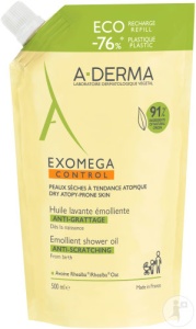 A-Derma Exomega Control Ulei De Curățare Emolient Anti-Mâncărime Eczemă Atopică 500ml