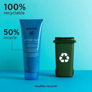 Apivita Gel-Cremă După Plajă Față Și Corp Răcoritoare Calmantă 200ml - Img 6
