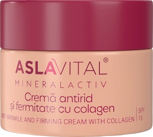 Aslavital Cremă Antirid Fermitate Cu Colagen SPF15 50ml