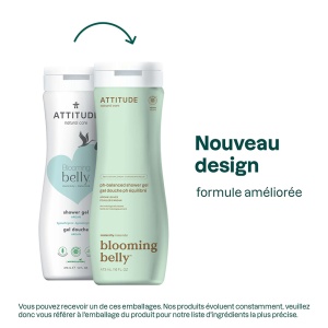 Attitude Blooming Belly Gel De Duș Cu Ph Echilibrat Pentru Maternitate Frunze De Argan Natural 473ml - Img 3
