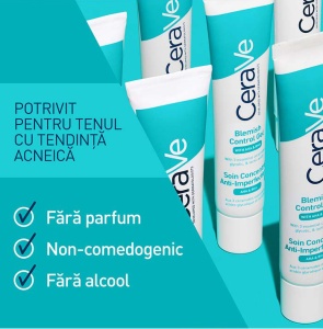 CeraVe Blemish Control Gel Anti-Imperfecțiuni Pentru Ten Cu Tendință Acneică Tub 40ml - Img 6