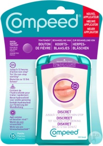 Compeed Plasturi Invizibili Pentru Herpes Cu Aplicator 15 Bucăți