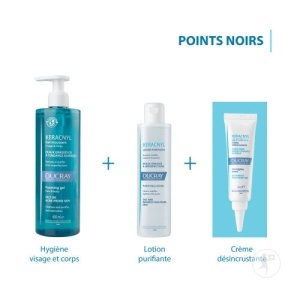 Ducray Keracnyl Gel Spumant De Curățare Pentru Piele Grasă Cu Tendință Acneică 400ml - Img 4