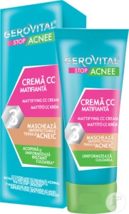 Gerovital Stop Acnee Cremă CC Matifiantă 30ml