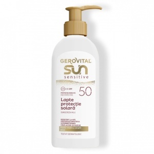 Gerovital Sun Sensitive Lapte Protecție Solară SPF50 Flacon Dozator 200ml