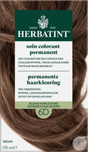 Herbatint Vopsea De Păr Permanentă 6D Blond Închis Auriu 1 Kit
