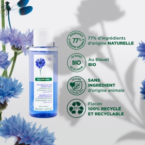 Klorane Cu Albăstrele Bio Demachiant Ochi Waterproof Ochi Sensibili100ml - Img 4