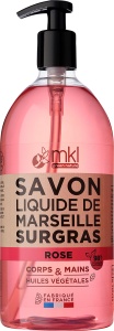 MKL Green Nature Săpun Lichid De Marseille Rehidratant Trandafir Corp/Față/Mâini 1L