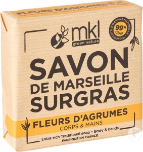 MKL Green Nature Săpun Solid De Marsilia Ultra Hrănitor Flori De Citrice 100g