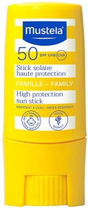 Mustela Famille Stick Solar SPF50 Protecție Ridicată 9ml