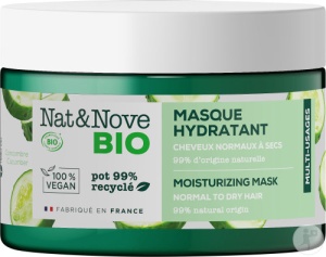 Nat&Nove Bio Mască Hidratantă Pentru Păr Normal Până La Uscat 300ml