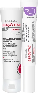 Pachet Mix&Match Gerovital H3 Derma+ Ser Anti-Age + Cremă Anticuperozică Hidratantă SFP10