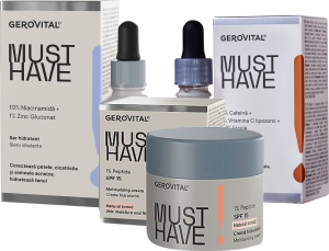 Pachet Mix&Match Gerovital Must Have Ser + Crema 3 Produse