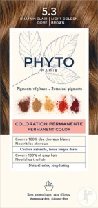 Phyto Phytocolor Vopsea Permanentă 5.3 Castaniu Deschis Auriu 1 Kit