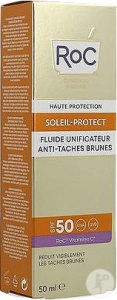 Roc Soleil Protect Fluid Uniformizator Anti-Pete Maronii SPF50 Tub 50ml