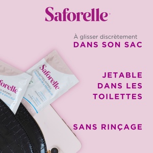 Saforelle Șervețele Intime Biodegradabile 10 Bucăți - Img 4