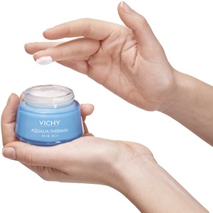 Vichy Aqualia Thermal Cremă Rehidratantă Bogată Pentru Piele Uscată Spre Foarte Uscată Pot 50ml - Img 3
