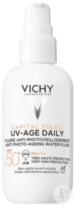 Vichy Capital Soleil UV-Age Daily Fluid Anti-Fotoîmbătrânire SPF50+ Maxi Flacon Cu Pompiță 80ml