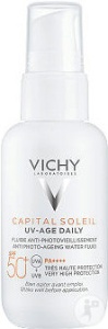 Vichy Capital Soleil UV-Age Daily Fluid Anti-Fotoîmbătrânire SPF50+ Flacon Cu Pompiță 40ml - Img 11