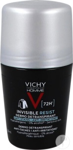 Vichy Homme Invisible Resist Deodorant 72h Anti-Iritații Pentru Piele Sensibilă 50ml