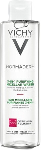 Vichy Normaderm 3în 1 Apă Micelară Purificatoare Pentru Față Și Ochi Ten Gras Și Sensibil 200ml