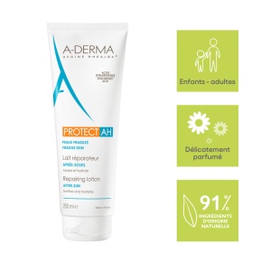 A-Derma Protect AH Lapte Reparator After-Sun Piele Sensibilă Tub 250ml - Img 3
