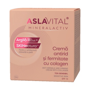 Aslavital Cremă Antirid Fermitate Cu Colagen SPF15 50ml - Img 2