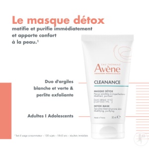 Avène Cleanance Mască De Detoxifiere Piele Sensibilă Cu Imperfecțiuni 50ml - Img 3