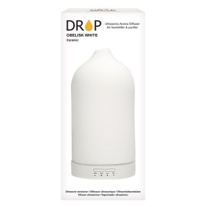 Drop Obelisk Difuzor cu Ultrasunete și Umidificator Alb 1 Bucată - Img 4