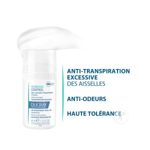 Ducray Hidrosis Control Roll-on Antitranspirant Transpirație Excesivă Pentru Subraț 40ml - Img 3