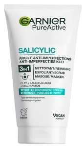 Garnier SkinActive Pure Active 3in1 Cu Argila Anti-Acneic Ten Mixt Cu Imperfecţiuni Tub 150ml