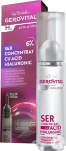 Gerovital H3 Evolution Ser Concentrat Cu Acid Hialuronic 10ml