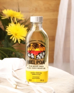 Hei Poa Ulei Pur Monoï de Tahiti AO Multifuncțional cu parfum de vanilie Flacon 100 ml - Img 2
