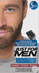 Just For Men Gel Colorant Pentru Barbă Și Mustață Castaniu M-35 1 Kit
