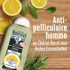 Le Petit Marseillais Infusion Șampon Antimătreață Cu Uleiuri Esențiale Și Cedrat Bio Pentru Păr Gras 250ml - Img 3