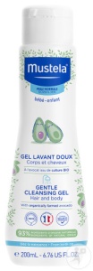 Mustela Bébé-Enfant Gel De Curățare Delicat Pentru Corp Și Păr Piele Normală Flacon 200ml