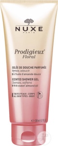Nuxe Prodigieux Floral Gel De Duș Parfumat Cu Ulei De Migdale Dulci Toate Tipurile De Piele Tub 200ml