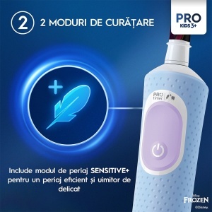 Oral-B Vitality Pro Copii Periuță Electrică Pentru Dinți Frozen 1 Bucată - Img 10