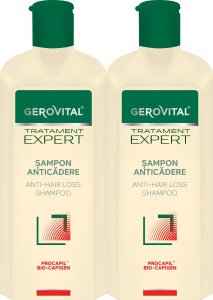 Pachet Gerovital Tratament Expert Șampon Anticădere 2x400ml