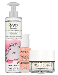 Pachet Mix&Match Garancia Enchantée Apă Micelară + Diabolique Serum De Tomate + Mystérieux Mille Et Un Jours Cremă Anti-Age 3 Produse