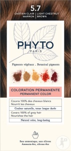Phyto Phytocolor Vopsea Permanentă 5.7 Castaniu Deschis Maro 1 Kit