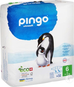 Pingo Scutece Ecologice De Unică Folosință Mărimea 6 XL 32 Bucăți