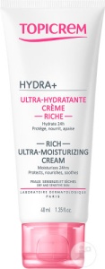 Topicrem Hydra+ Cremă Riche Ultra-Hidratantă Pentru Piele Uscată/Sensibilă 40ml